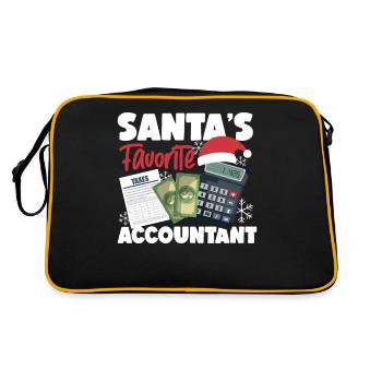 Accountant Bookkeeper Accounting - Retro Bag - black/gold - Back