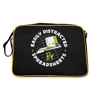 Accountant Bookkeeper Accounting - Retro Bag - black/gold - Back