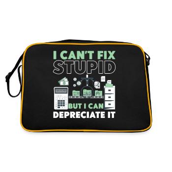 Accountant Bookkeeper Accounting I - Retro Bag - black/gold - Back