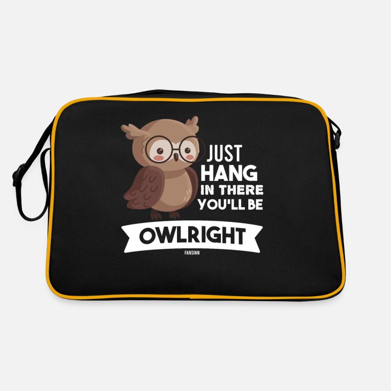 Just Hang In There You Will Be Owlright Retro Bag