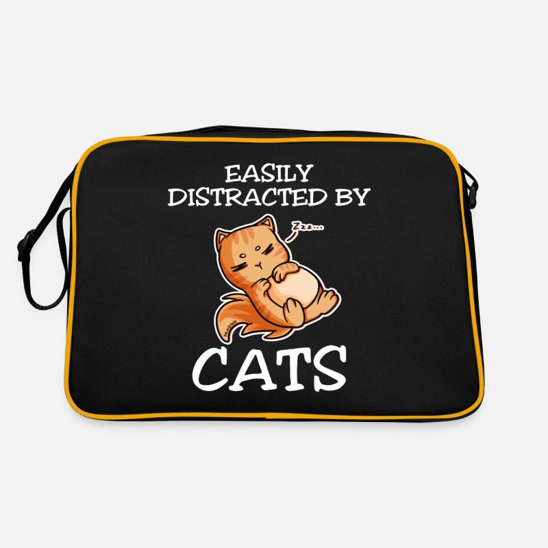Facilement distrait par les chats Sac Retro