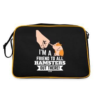 Hamster - Sac Retro - noir/or - Dos
