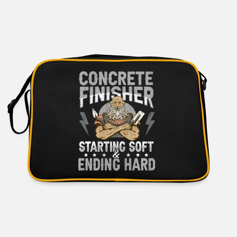 Starting Soft & Ending Hard Betonbauer Retro Tasche