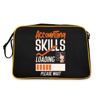 Accountant Bookkeeper Accounting - Retro Bag - black/gold - Back