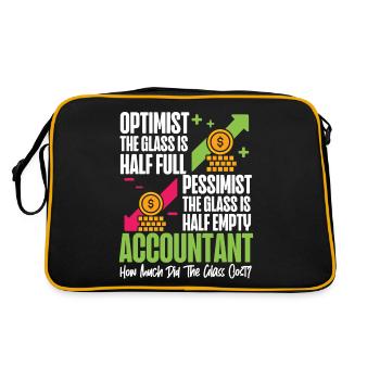 Comptable Comptable Comptable - Sac Retro - noir/or - Dos