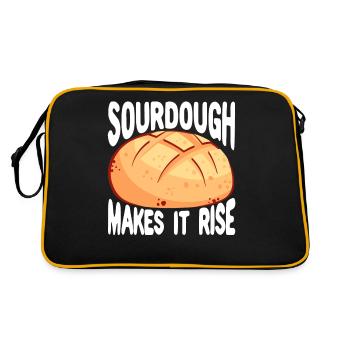 Funny bread baker - Retro Bag - black/gold - Back