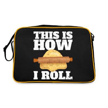 Funny bread baker - Retro Bag - black/gold - Back