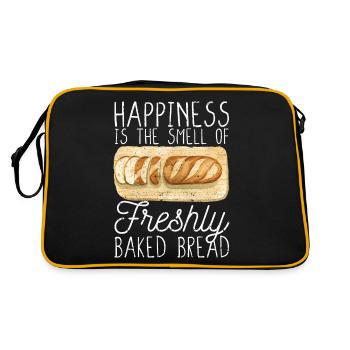 Funny bread baker - Retro Bag - black/gold - Back