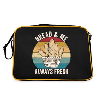 Funny bread baker - Retro Bag - black/gold - Back