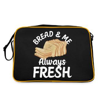 Funny bread baker - Retro Bag - black/gold - Back