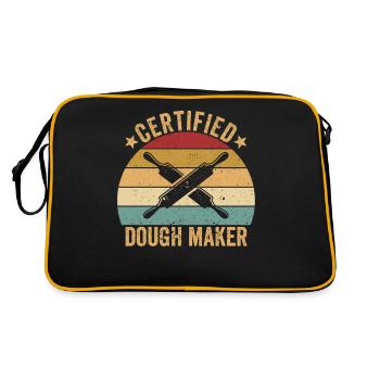 Funny bread baker - Retro Bag - black/gold - Back