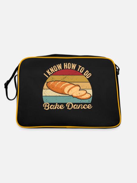 Funny bread baker - Retro Bag - black/gold - Back