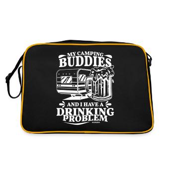 Camping Camping Tente de vacances Cadeau - Sac Retro - noir/or - Dos