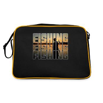 Angling - Retro Bag - black/gold - Back