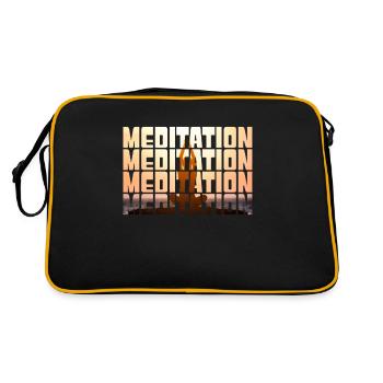 Meditation - Retro Bag - black/gold - Back