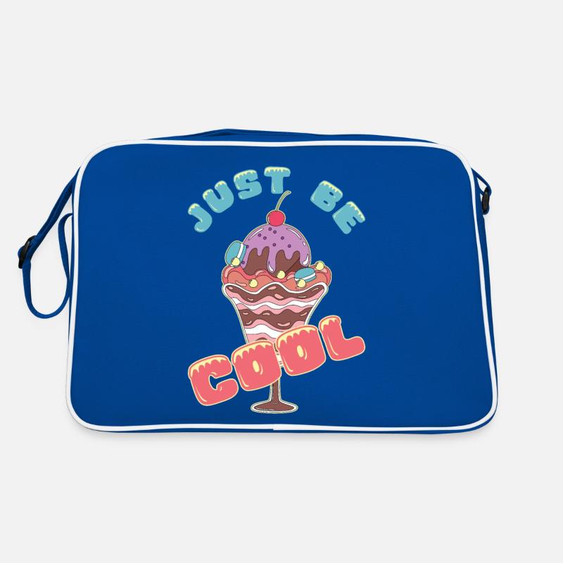 Eiscreme logo Sommer Softeis Geschenkidee Retro Tasche
