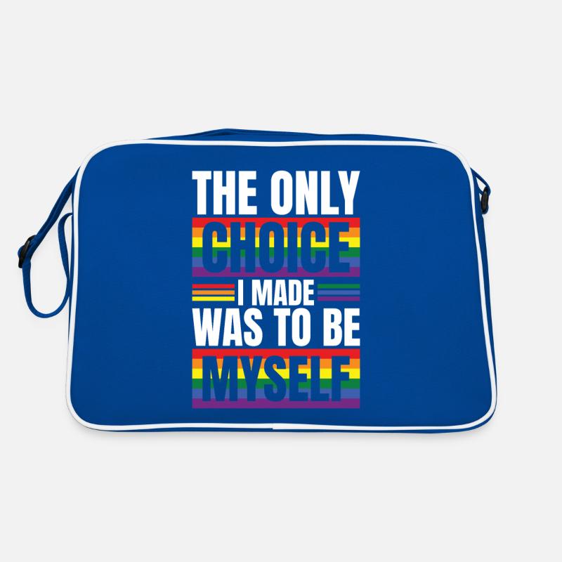 LGBT Human Mensch Regenbogen Geschenkidee Retro Tasche