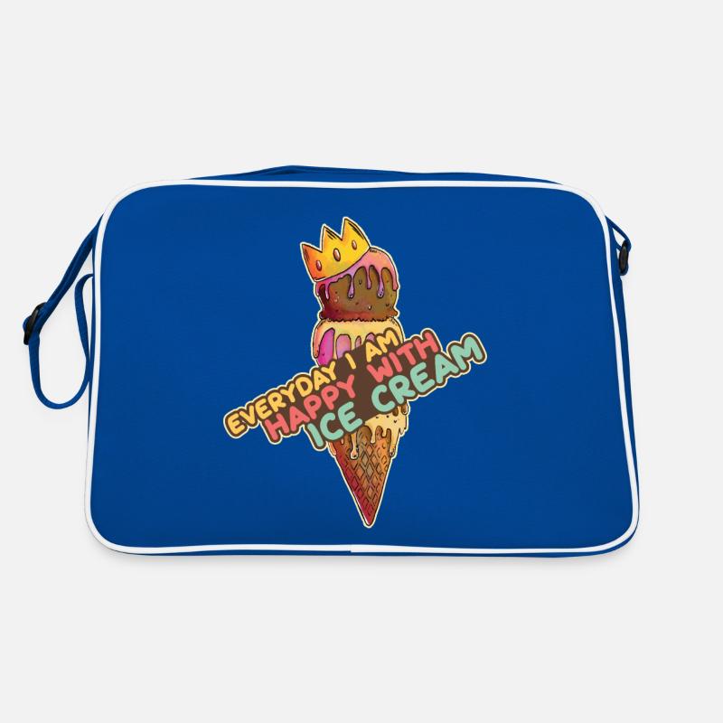 Eiscreme logo Sommer Softeis Geschenkidee Retro Tasche