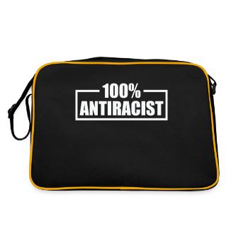 Punk Rock Antiracisme, contre le racisme - Sac Retro - noir/or - Dos