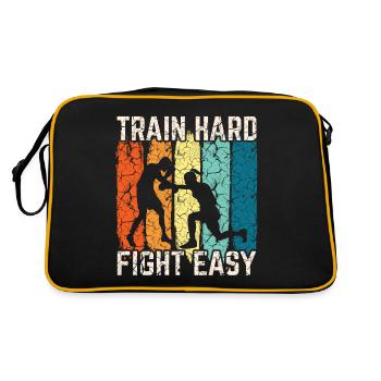 Boxen Martial Arts Boxing Box Club Boxer - Retro Tasche - Schwarz/Gold - Hinten