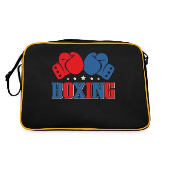 Boxen Martial Arts Boxing Box Club Boxer - Retro Tasche - Schwarz/Gold - Hinten