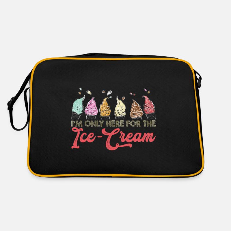 Eiscreme logo Sommer Softeis Geschenkidee Retro Tasche