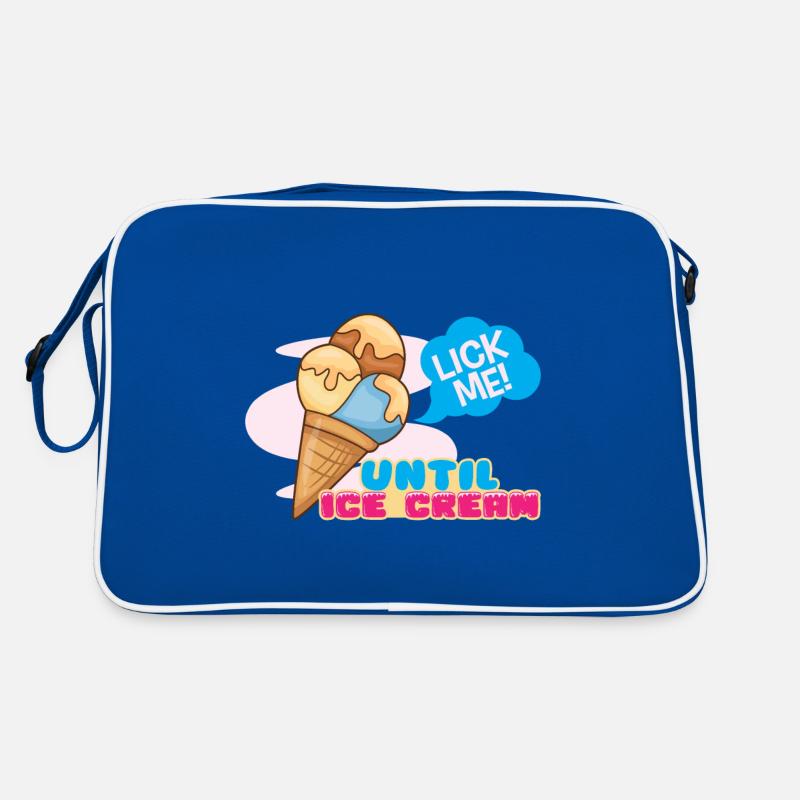 Eiscreme logo Sommer Softeis Geschenkidee Retro Tasche