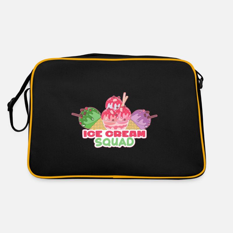Ice cream logo Summer Soft Ice Cream Gift Idea Retro Bag