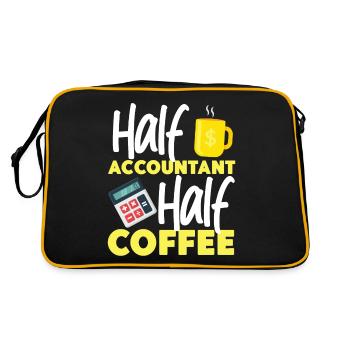 Accountant Bookkeeper Accounting - Retro Bag - black/gold - Back