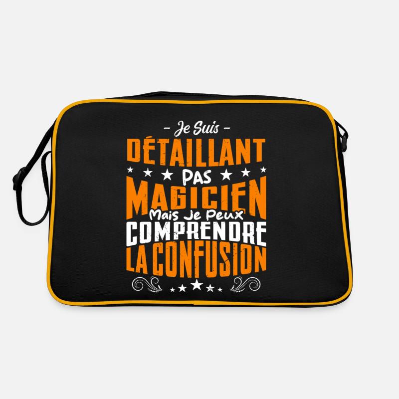 Je Suis Détaillant Pas Magicien Sac Retro
