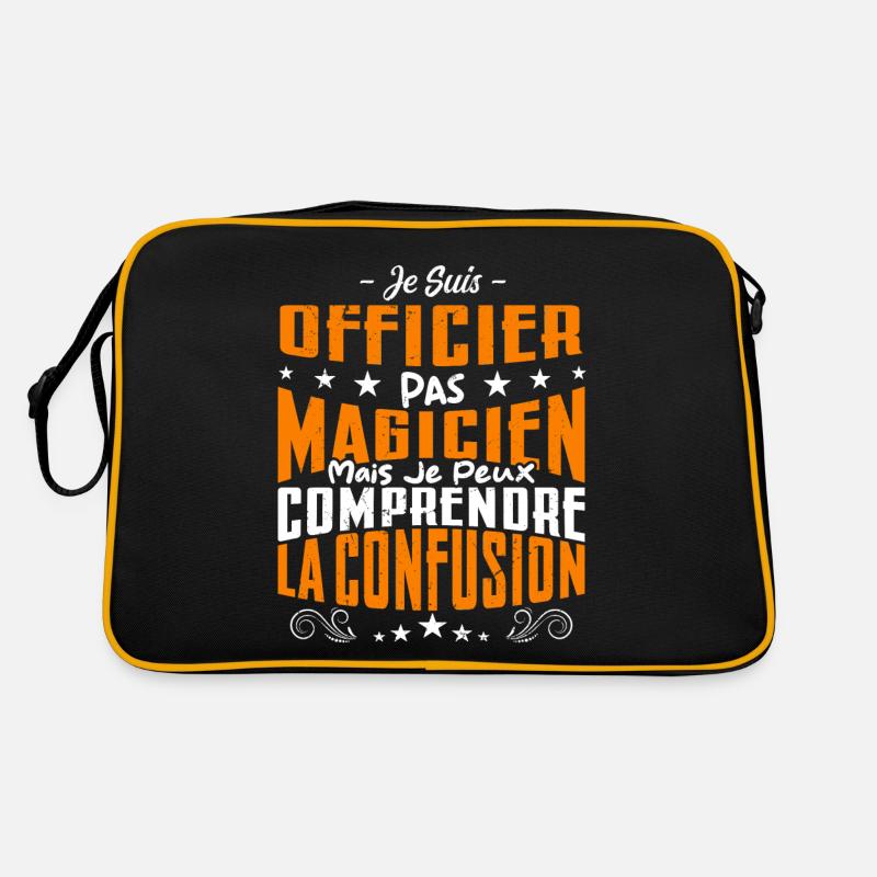 Je Suis Officier Pas Magicien Sac Retro