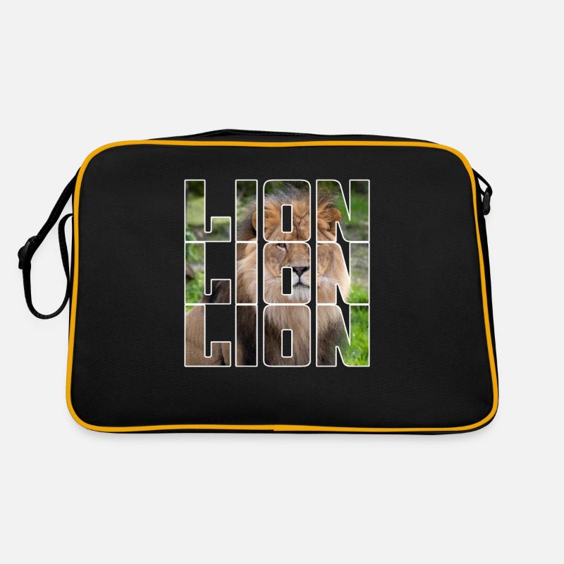 Lion - Retro Bag - black/gold