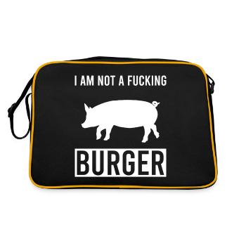 Amoureux des animaux Militant des droits des animaux végétalien végétarien - Sac Retro - noir/or - Dos
