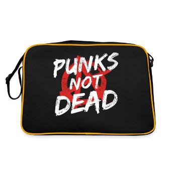 Punk Rock Pogo Anarchie Punks Punk Rocker Punk - Retro Tasche - Schwarz/Gold - Hinten