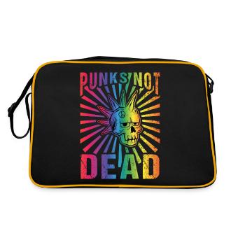 Punk Rock Pogo Anarchie Punks Punk Rocker Punk - Retro Tasche - Schwarz/Gold - Hinten