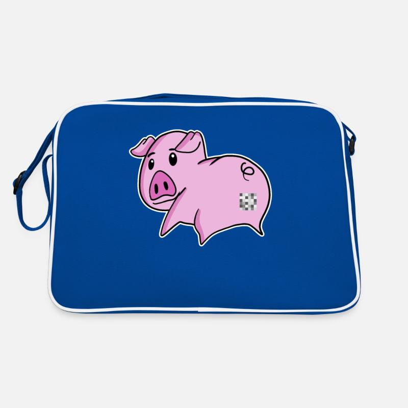 Schwein Arsch - Schwein Hintern Retro Tasche