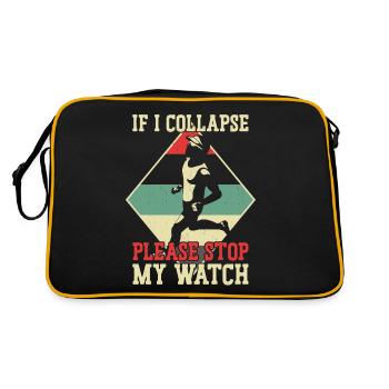Running Runner Half Marathon - Retro Bag - black/gold - Back