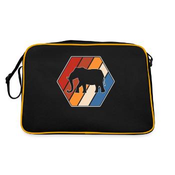 Éléphant Rétro - Sac Retro - noir/or - Dos