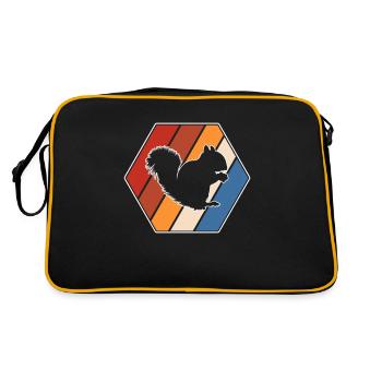 Écureuil Rétro - Sac Retro - noir/or - Dos