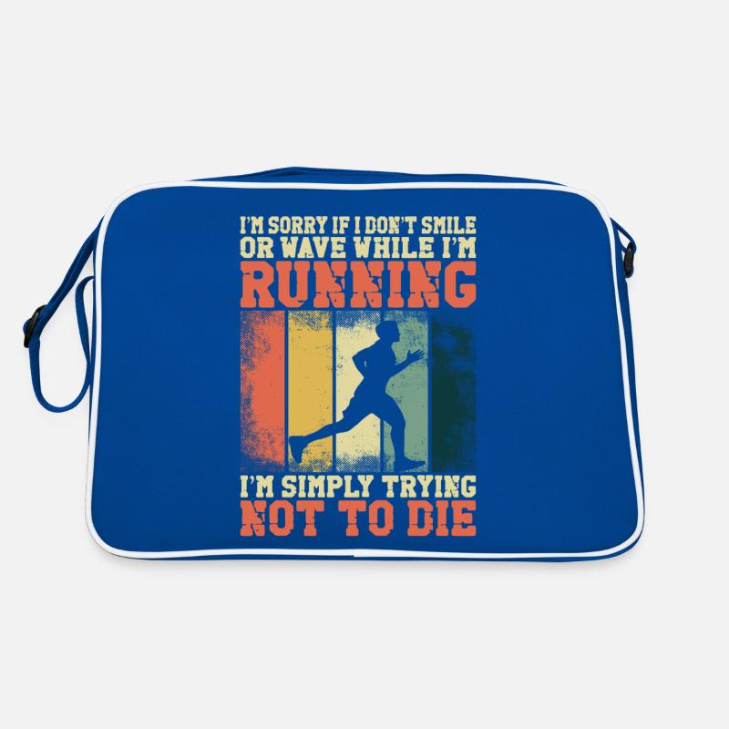 Running Runner Half Marathon Retro Tasche