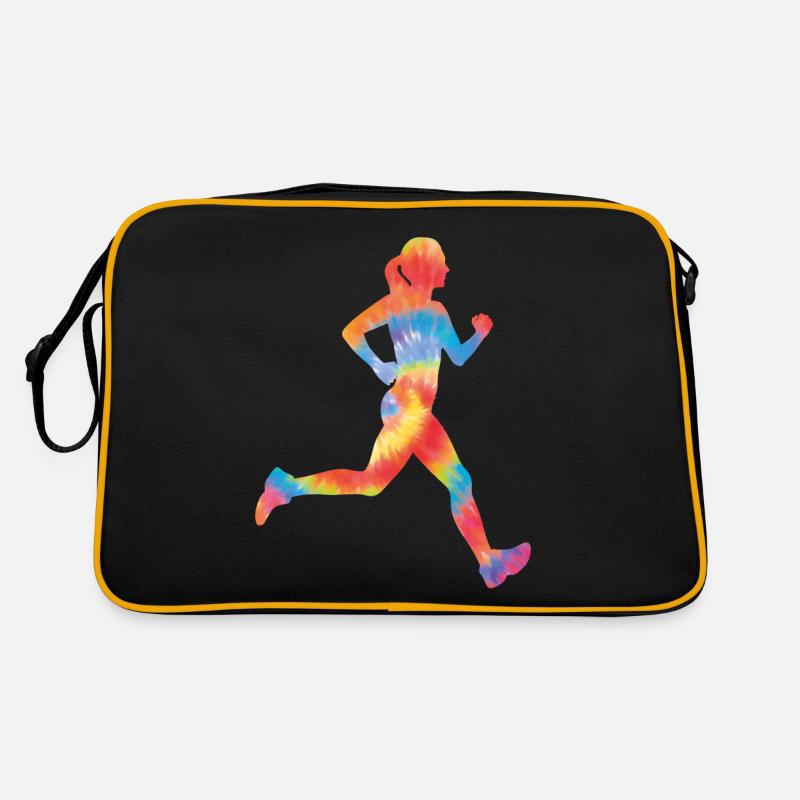 Running Runner Half Marathon Tie Sac Retro