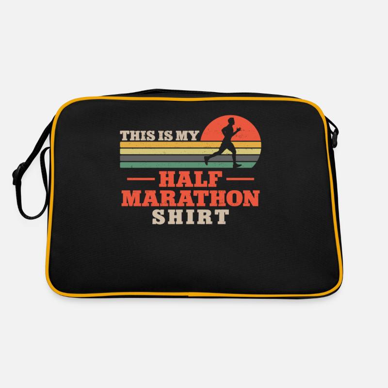 Running Runner Half Marathon Retro Tasche