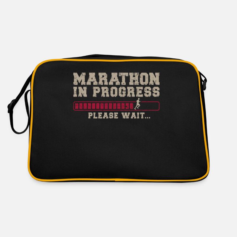 Running Runner Half Marathon Retro Tasche