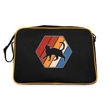 Chat Rétro - Sac Retro - noir/or - Dos