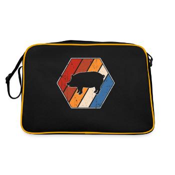 Pork Retro - Retro Bag - black/gold - Back