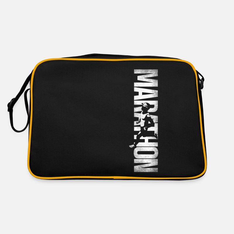 Running Runner Half Marathon Retro Tasche