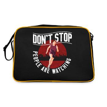 Running Runner Half Marathon - Retro Bag - black/gold - Back