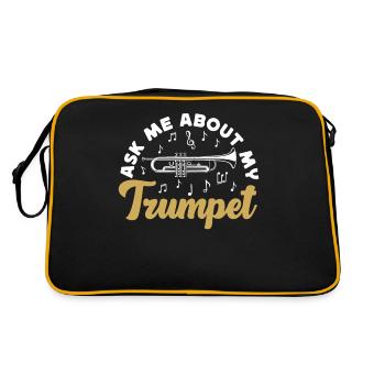 Le trompettiste me pose des questions sur mon - Sac Retro - noir/or - Dos