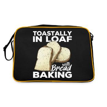 Funny bread baker - Retro Bag - black/gold - Back