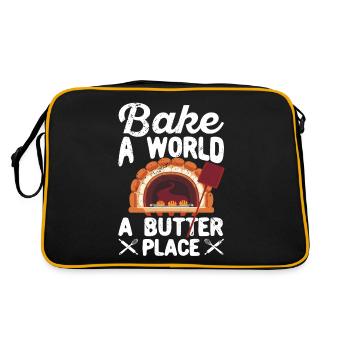 Funny bread baker - Retro Bag - black/gold - Back